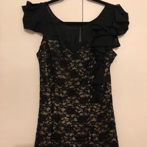 Black lace dress